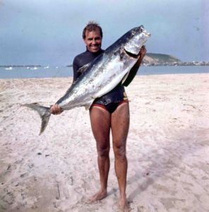 Wally Gibbins with fish